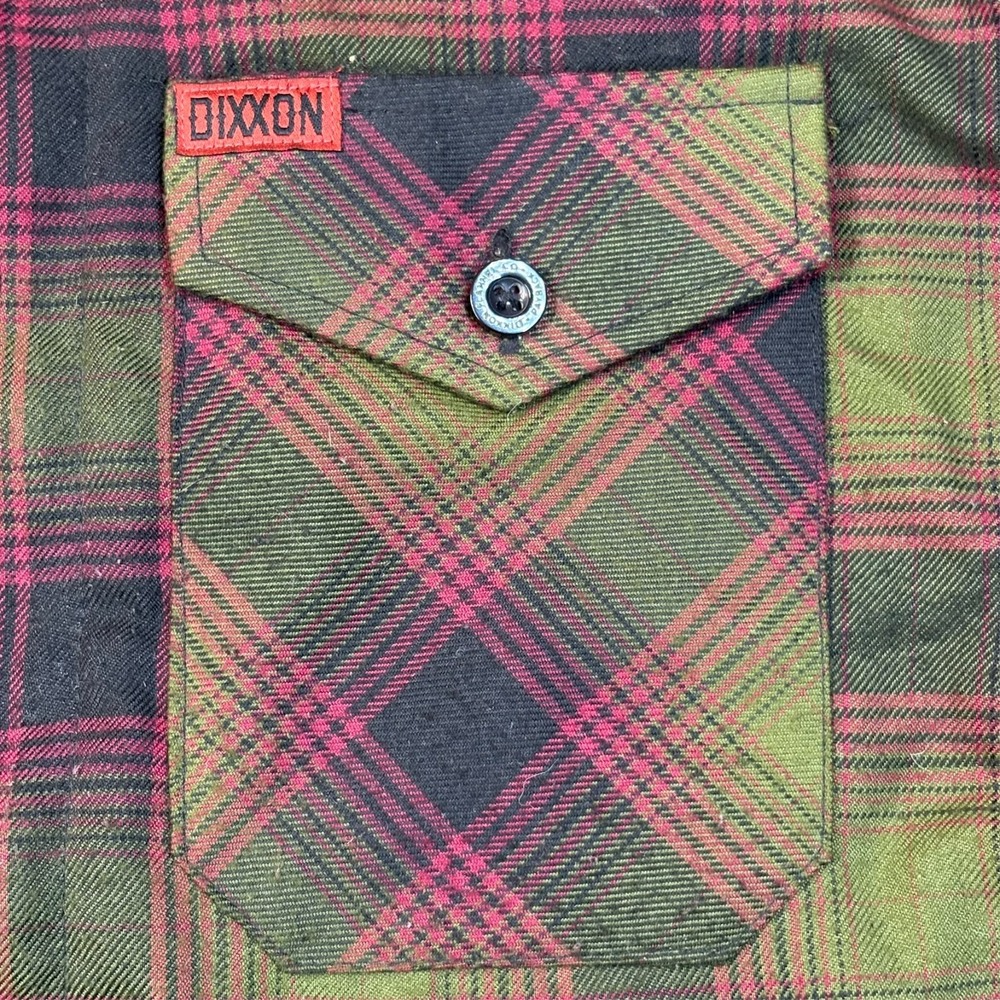 Dixxon Flannel The Payback Plaid Jacket Mens S Quilted Zip Snap Moto Grunge NWT - Picture 6 of 14